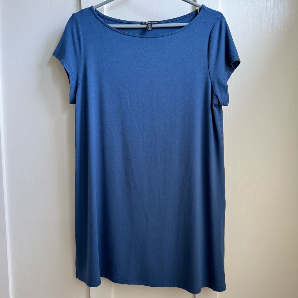 Eileen Fisher Blue Short Sleeve T-Shirt